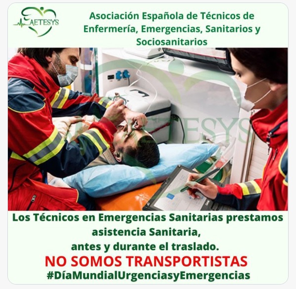 tecnicos de emergencias sanitarias, no conductores