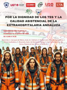 tecnicos en emergencias sanitarias Andalucia Sevilla Manifestacion