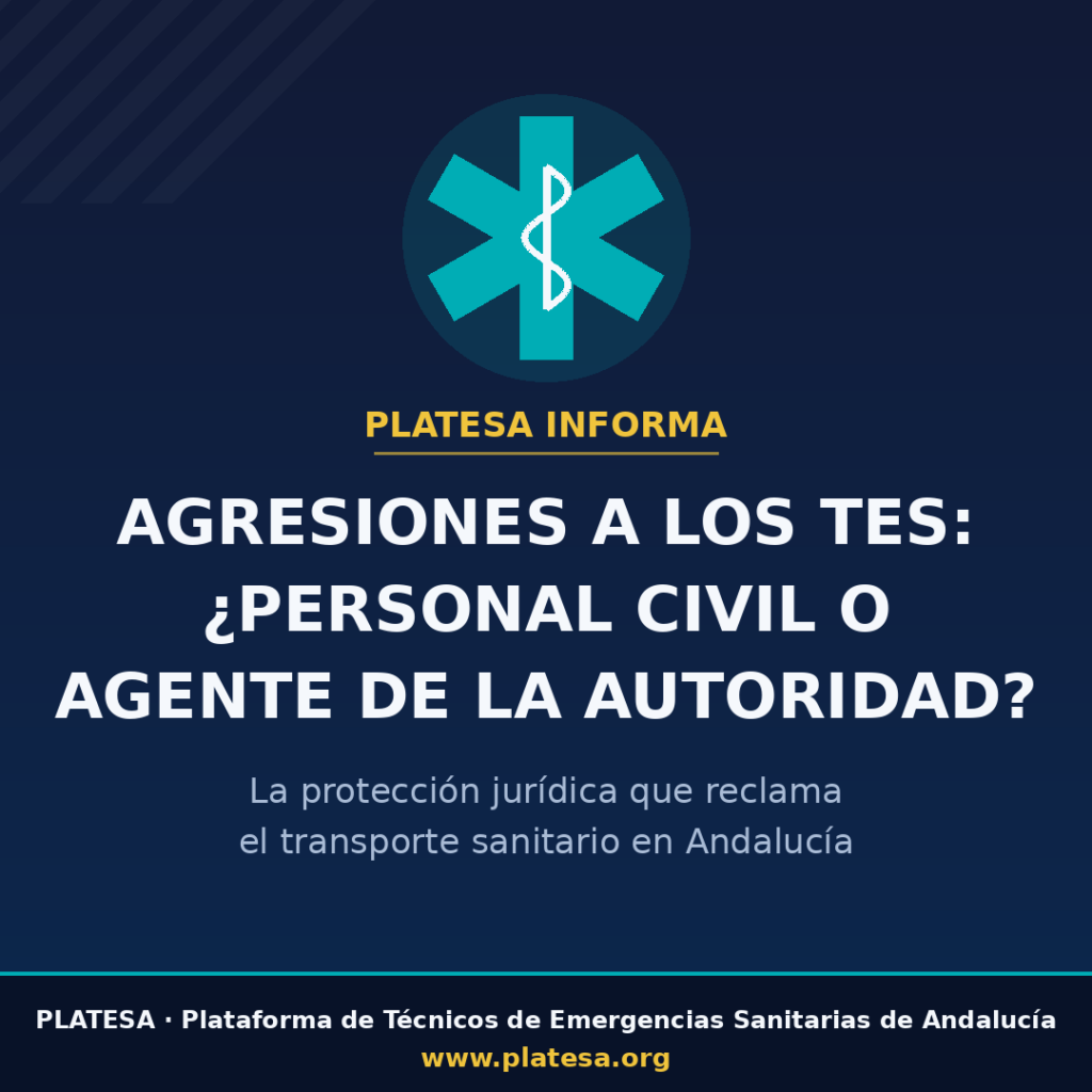 Ambulancia y símbolo de emergencias sanitarias: protección jurídica de los TES frente a las agresiones en Andalucía
