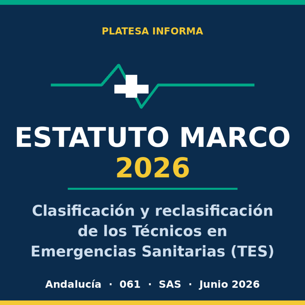 Estatuto Marco 2026: clasificación y reclasificación de los Técnicos en Emergencias Sanitarias en Andalucía